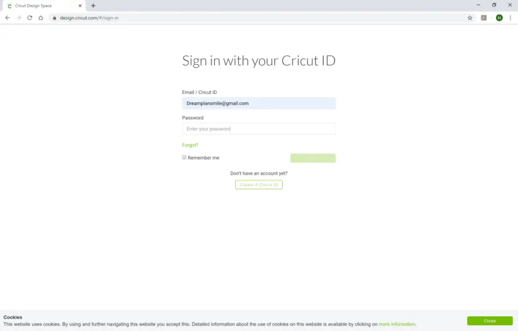 Login To Design Space With Your Cricut ID 1024x655 