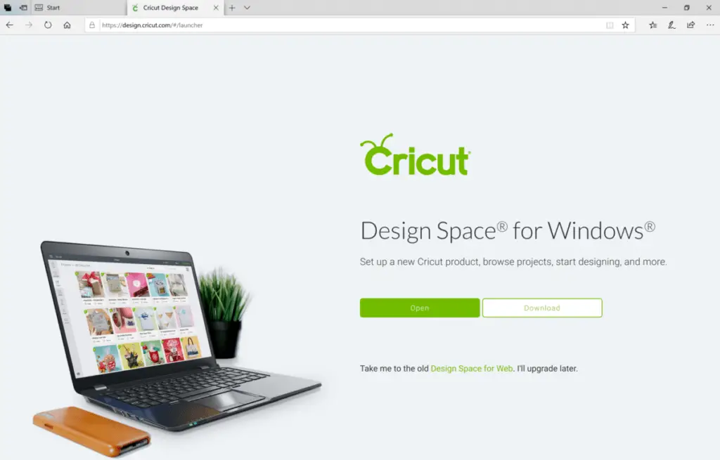 Download or open Cricut Design Space Online